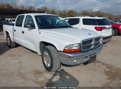 2004 DODGE DAKOTA SLT White  Gasoline 1D7HL48K74S611084 photo #1