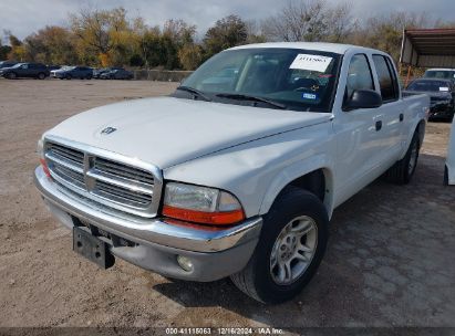 2004 DODGE DAKOTA SLT White  Gasoline 1D7HL48K74S611084 photo #3