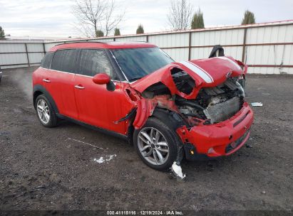 2014 MINI COUNTRYMAN COOPER S Red  Gasoline WMWZC5C54EWP37187 photo #1