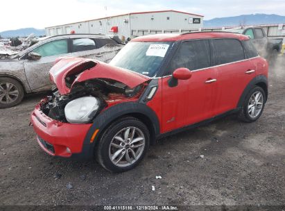 2014 MINI COUNTRYMAN COOPER S Red  Gasoline WMWZC5C54EWP37187 photo #3