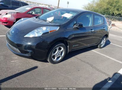 2014 NISSAN LEAF SV Black  Electric 1N4AZ0CP5EC335074 photo #3