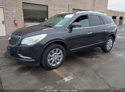 2015 BUICK ENCLAVE LEATHER Gray  Gasoline 5GAKRBKD3FJ366274 photo #3