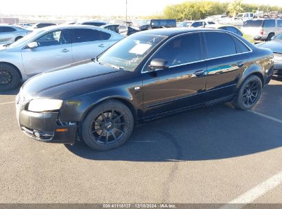 2007 AUDI A4 2.0T Black  Gasoline WAUAF78E27A134506 photo #3