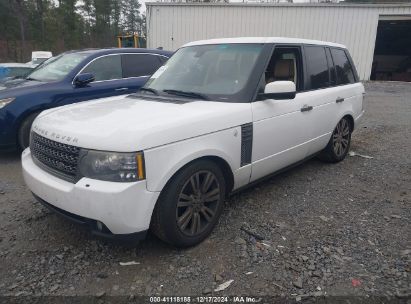 2011 LAND ROVER RANGE ROVER HSE White  Gasoline SALMF1D47BA343770 photo #3