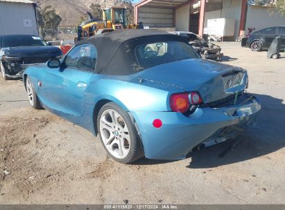 2003 BMW Z4 3.0I Blue  Gasoline 4USBT53403LU03128 photo #4