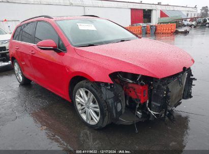 2015 VOLKSWAGEN GOLF SPORTWAGEN TDI SE 4-DOOR Red  Diesel 3VWCA7AU7FM504519 photo #1