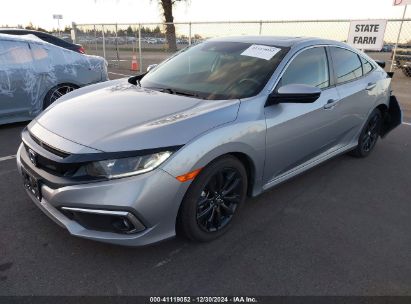 2019 HONDA CIVIC EX Silver  Gasoline 19XFC1F38KE216407 photo #3