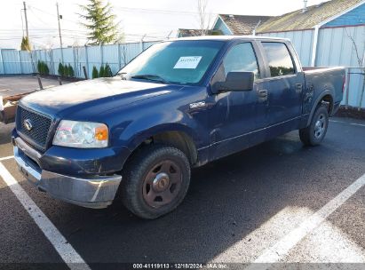 2005 FORD F-150 XLT Dark Blue  Gasoline 1FTRW12W25KB58736 photo #3