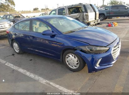 2017 HYUNDAI ELANTRA SE Blue  Gasoline 5NPD74LF3HH182733 photo #1