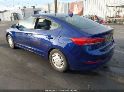 2017 HYUNDAI ELANTRA SE Blue  Gasoline 5NPD74LF3HH182733 photo #4