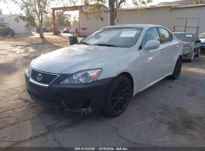 2008 LEXUS IS 250 White  Gasoline JTHBK262385069852 photo #3