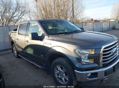 2015 FORD F-150 XLT Gray  Gasoline 1FTEW1EP1FKE16670 photo #1