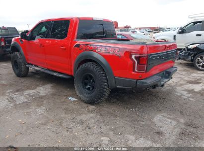 2018 FORD F-150 RAPTOR Red  Gasoline 1FTFW1RG2JFD38691 photo #4