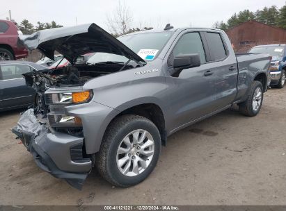 2022 CHEVROLET SILVERADO 1500 LTD 4WD DOUBLE CAB STANDARD BED CUSTOM Gray  Gasoline 1GCRYBEKXNZ184386 photo #3