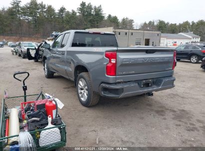 2022 CHEVROLET SILVERADO 1500 LTD 4WD DOUBLE CAB STANDARD BED CUSTOM Gray  Gasoline 1GCRYBEKXNZ184386 photo #4