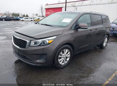 2017 KIA SEDONA LX Gray  Gasoline KNDMB5C11H6330896 photo #3