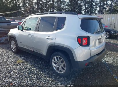 2017 JEEP RENEGADE LATITUDE FWD Silver  Gasoline ZACCJABBXHPG37823 photo #4