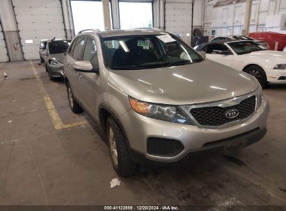 2013 KIA SORENTO LX V6 Silver  Gasoline 5XYKTDA29DG323583 photo #1