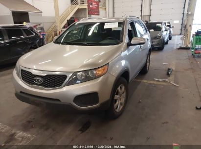 2013 KIA SORENTO LX V6 Silver  Gasoline 5XYKTDA29DG323583 photo #3