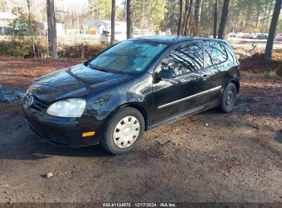 2009 VOLKSWAGEN RABBIT S Black  Gasoline WVWBB71K49W075399 photo #3