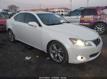 2010 LEXUS IS 250 BASE (A6) White  Gasoline JTHBF5C24A5129024 photo #1