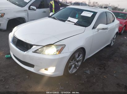 2010 LEXUS IS 250 BASE (A6) White  Gasoline JTHBF5C24A5129024 photo #3