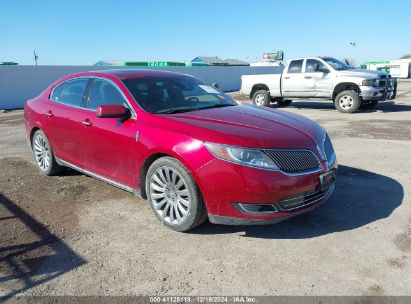 2015 LINCOLN MKS Red  Gasoline 1LNHL9DKXFG608386 photo #1