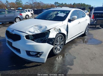 2014 KIA CADENZA PREMIUM White  Gasoline KNALN4D7XE5144711 photo #3