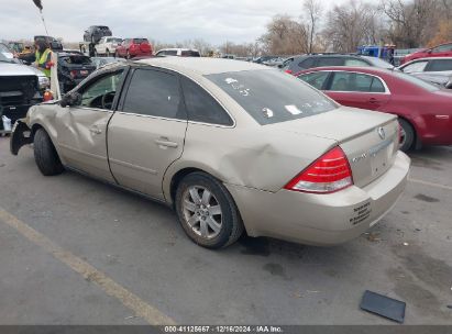 2005 MERCURY MONTEGO LUXURY Gold  Gasoline 1MEFM40185G611793 photo #4