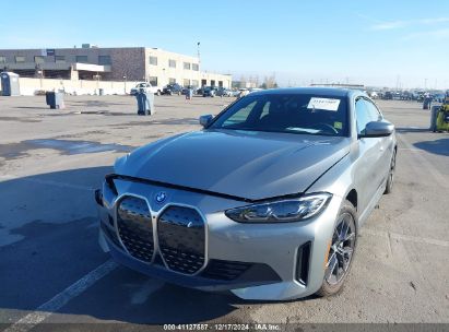 2024 BMW I4 EDRIVE40 Gray  Electric WBY73AW05RFT33063 photo #3