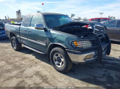 2000 TOYOTA TUNDRA SR5 V8 Green  Gasoline 5TBRT3414YS050601 photo #1