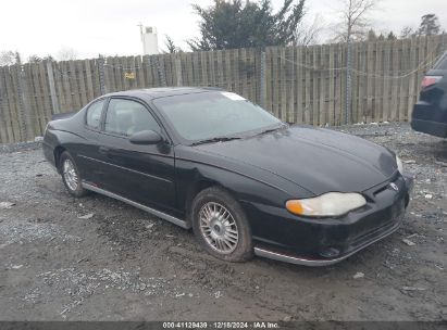 2000 CHEVROLET MONTE CARLO LS Black  Gasoline 2G1WW12E9Y9202384 photo #1