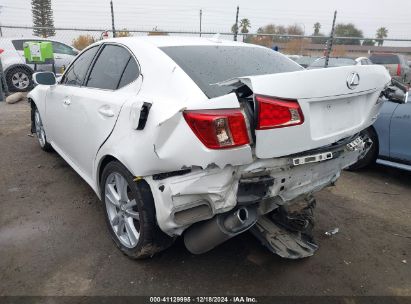 2012 LEXUS IS 250 White  Gasoline JTHBF5C20C5183309 photo #4