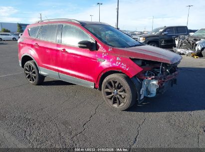 2017 FORD ESCAPE TITANIUM Red  Gasoline 1FMCU0JD5HUA94654 photo #1