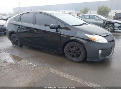 2012 TOYOTA PRIUS THREE Black  Hybrid JTDKN3DU6C5440403 photo #1