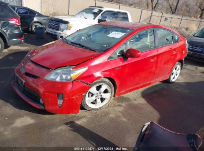 2012 TOYOTA PRIUS Red  Hybrid JTDKN3DUXC5410157 photo #3