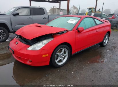 2000 TOYOTA CELICA GTS Red  Gasoline JTDDY32T8Y0034279 photo #3