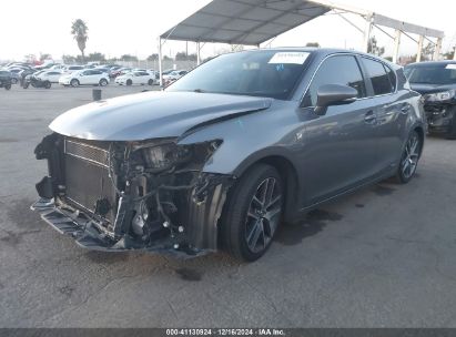 2014 LEXUS CT 200H Gray  Hybrid JTHKD5BH0E2188753 photo #3