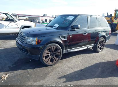 2009 LAND ROVER RANGE ROVER SPORT HSE Black  Gasoline SALSK25429A203384 photo #3