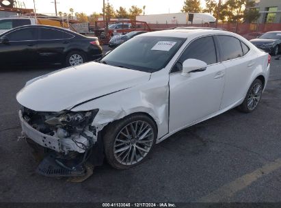 2014 LEXUS IS 250 White  Gasoline JTHBF1D23E5003444 photo #3