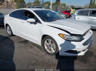 2018 FORD FUSION SE White  Gasoline 3FA6P0HD2JR233091 photo #1