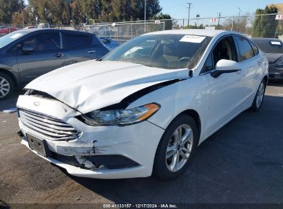 2018 FORD FUSION SE White  Gasoline 3FA6P0HD2JR233091 photo #3