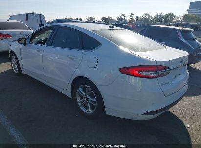 2018 FORD FUSION SE White  Gasoline 3FA6P0HD2JR233091 photo #4