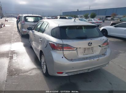 2013 LEXUS CT 200H Silver  Hybrid JTHKD5BH2D2164355 photo #4