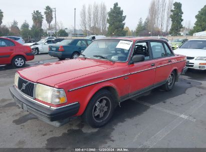 1989 VOLVO 244 DL/GL Red  Gasoline YV1AX8844K1379128 photo #3