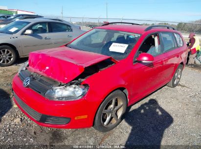 2013 VOLKSWAGEN JETTA SPORTWAGEN 2.5L S Red  Gasoline 3VWPP7AJ3DM648099 photo #3