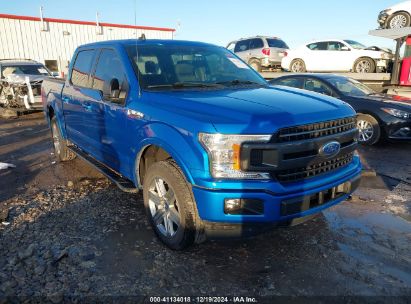 2019 FORD F-150 XLT Blue  Gasoline 1FTEW1EPXKFB79891 photo #1