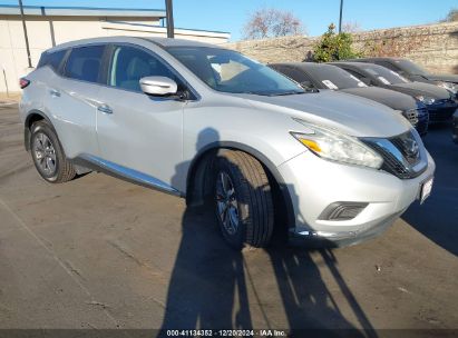 2016 NISSAN MURANO S Silver  Gasoline 5N1AZ2MG3GN112099 photo #1