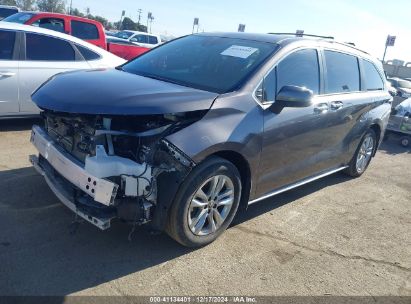 2022 TOYOTA SIENNA XLE Gray  hybrid engine 5TDJRKECXNS113015 photo #3