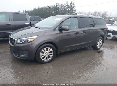 2015 KIA SEDONA LX Brown  Gasoline KNDMB5C16F6063459 photo #3